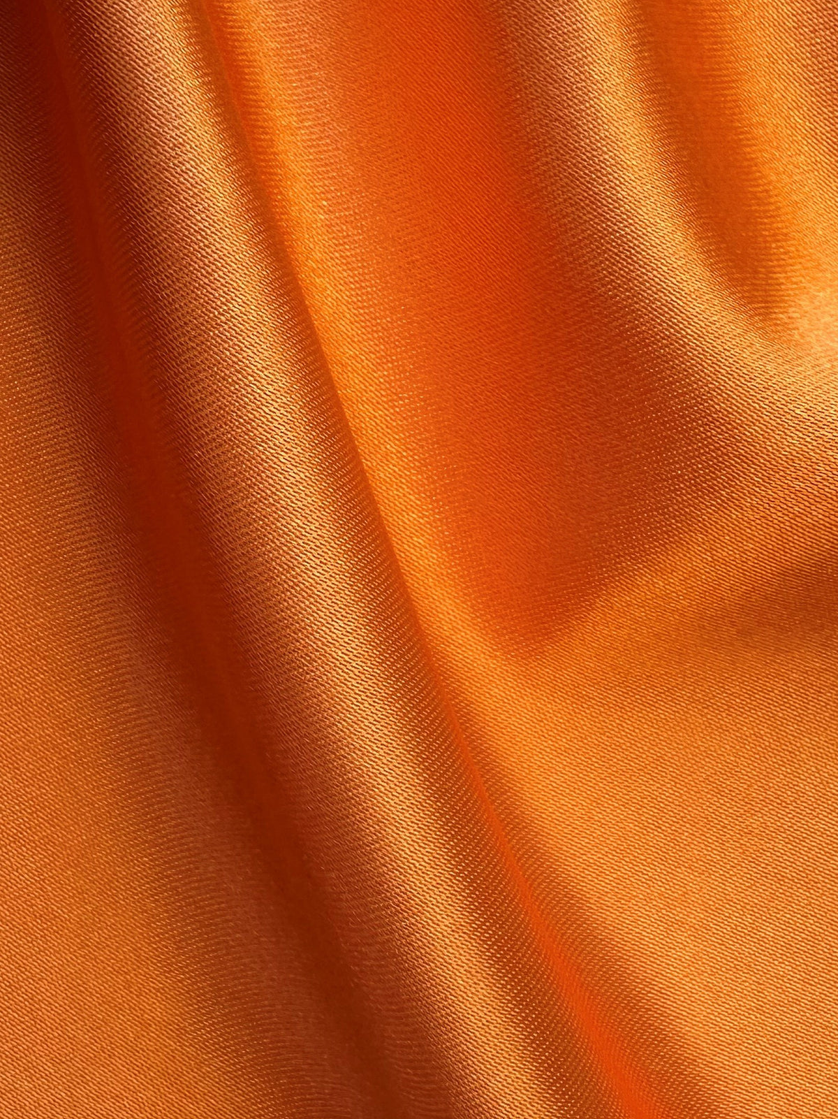 Orangefarbener Polyester-Satin - Flamenco