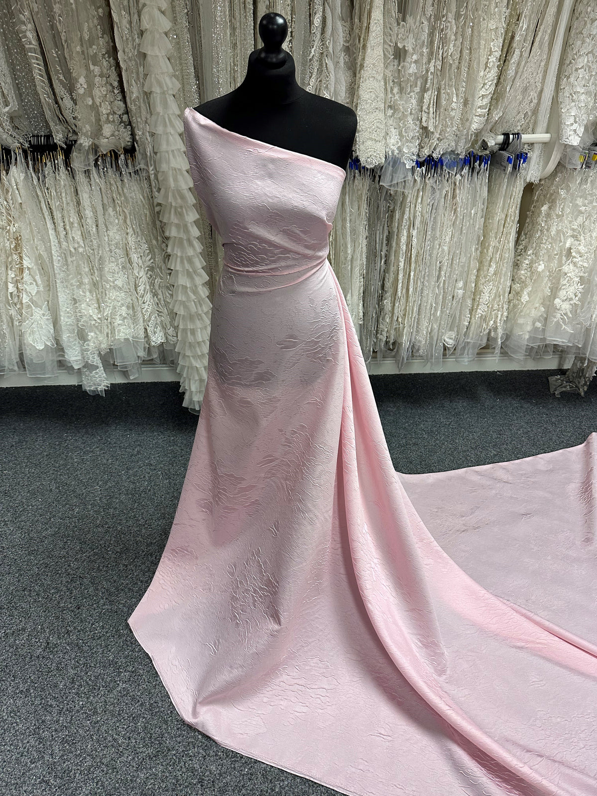 Rosa Cloqué-Jacquard - Ergebnis