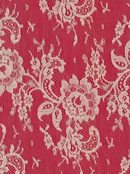 Dunkelrosa Chantilly-Spitze - P205