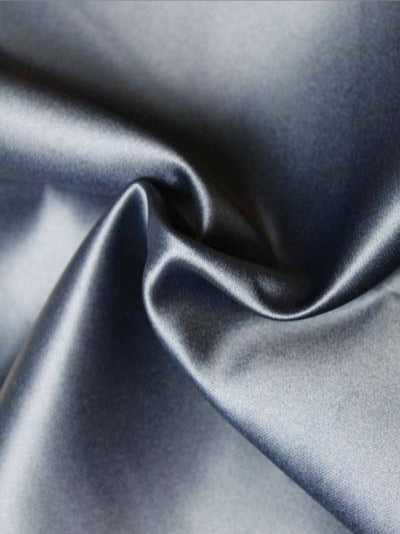 Marineblauer Polyester-Duchess-Satin - Scenery (P40)