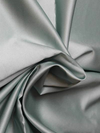 Nebelgrüner Polyester-Duchess-Satin - P42