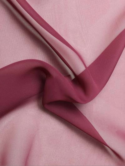 Dunkelroter Poly-Chiffon - P58