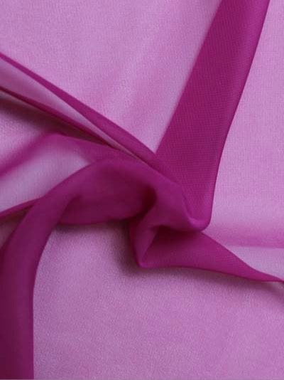 Fuchsiafarbener Poly-Chiffon - P58