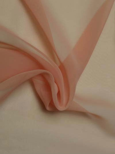 Lachsfarbener Poly-Chiffon - P58