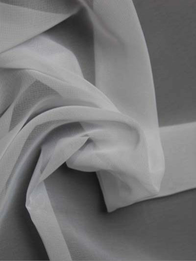 Weißer Poly-Chiffon - P58