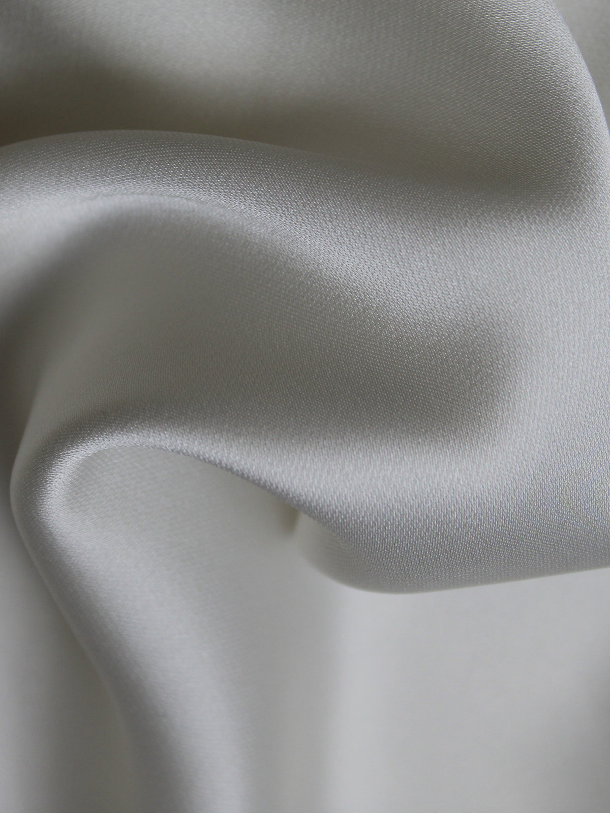 Pale Ivory Polyester Satin - P78