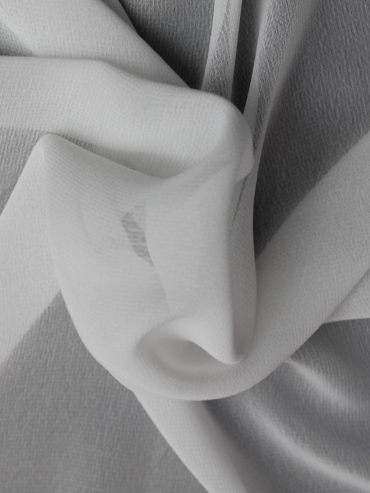 Elfenbeinfarbenes Recycling-Georgette - PB2004