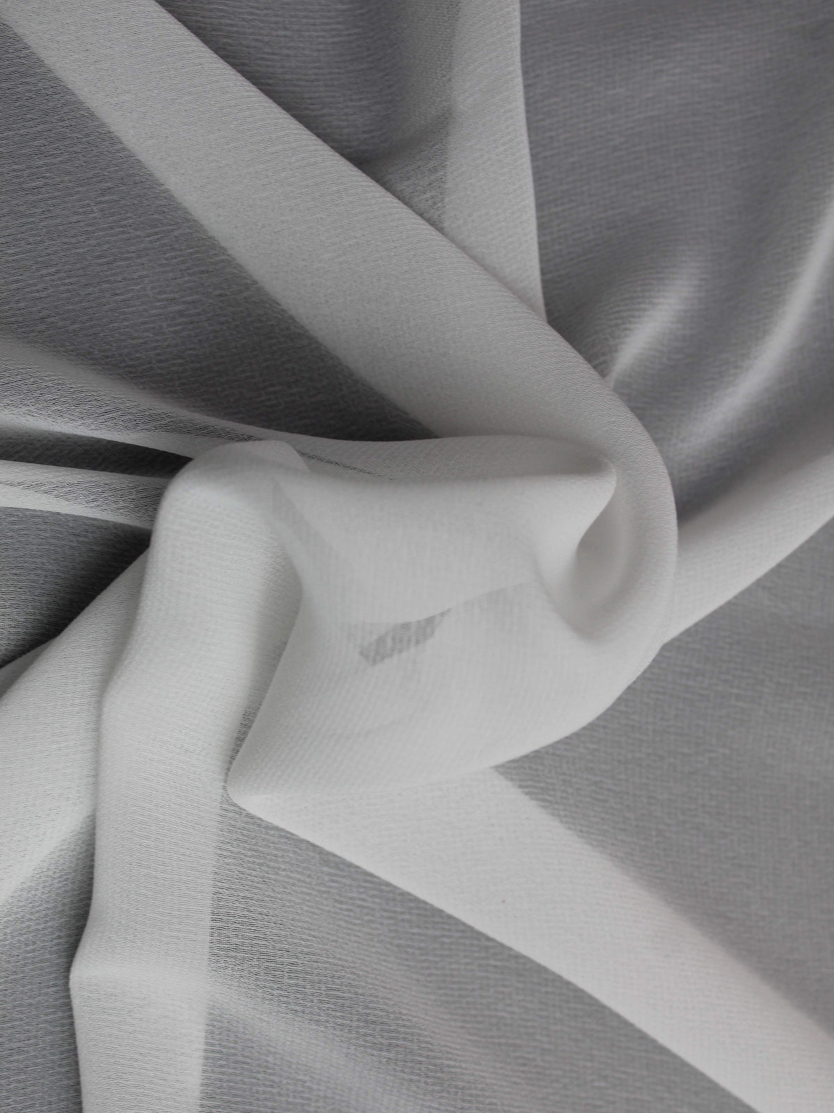 Elfenbeinfarbenes Recycling-Georgette - PB2004