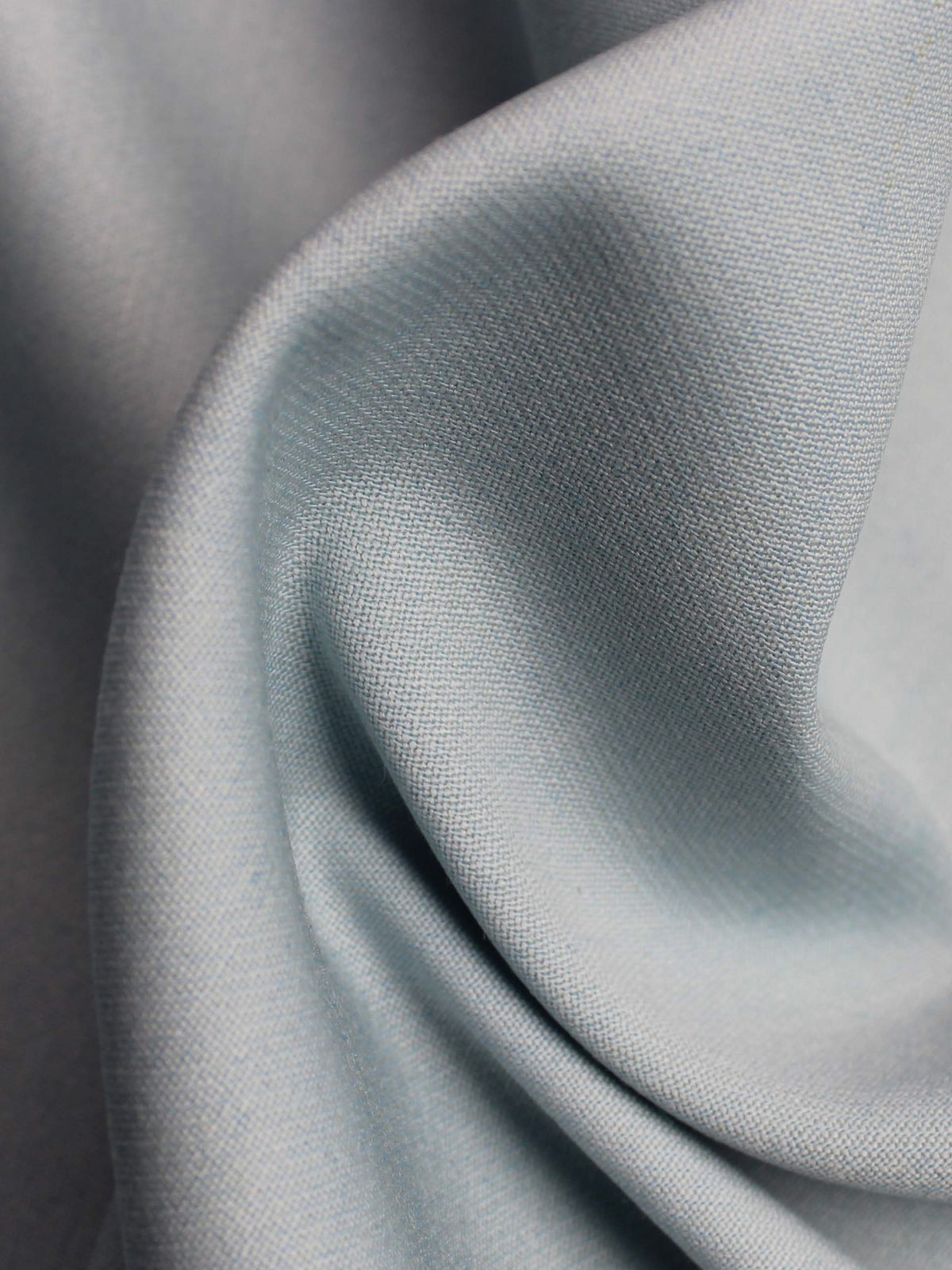 Enteneiblauer Stretch-Krepp aus italienischer Wolle – PH4002