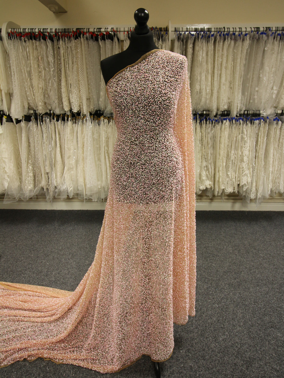 Rosa Paillettenspitze - Zainab