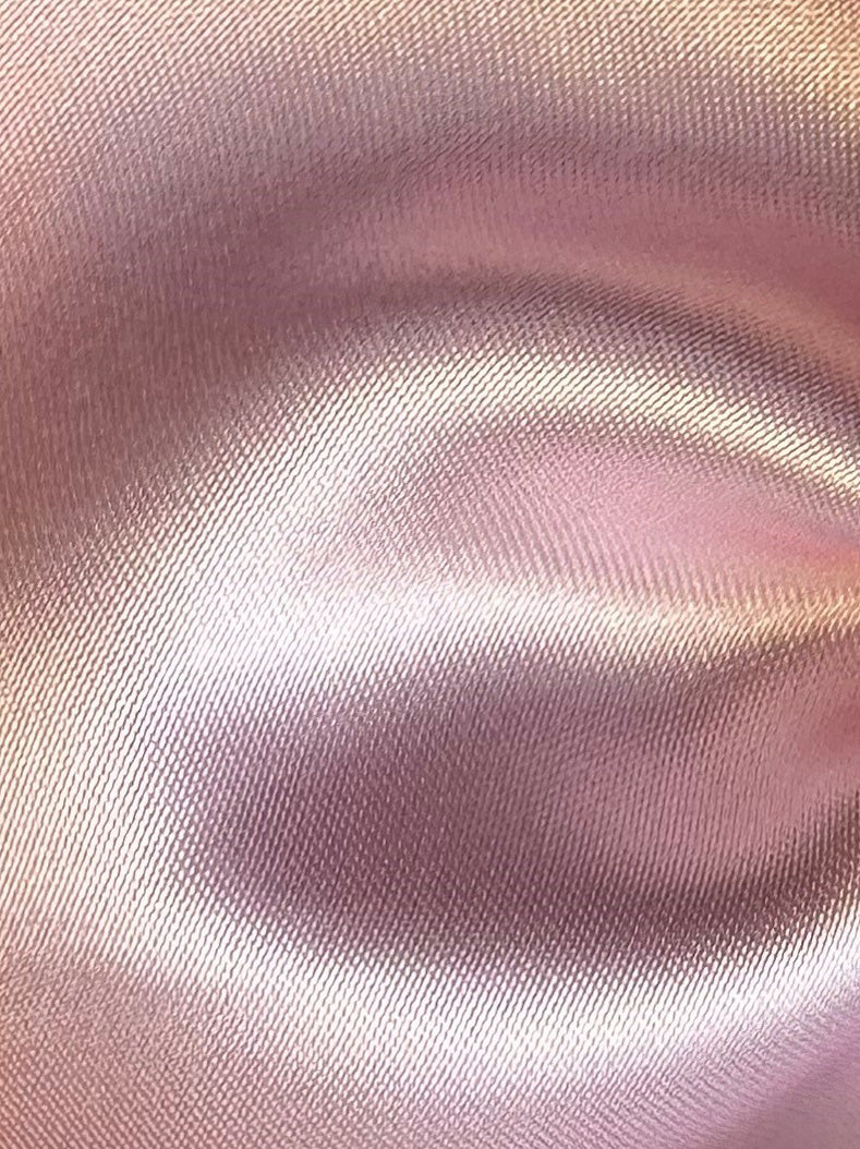 Rosa Polyester-Satin - Familien