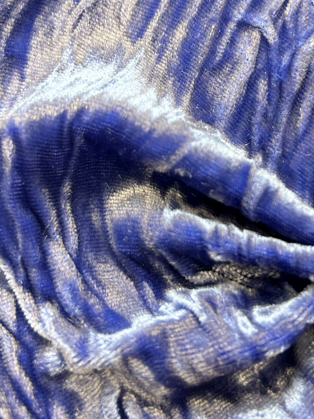 Lila Iris Seidensamt - Ruffle