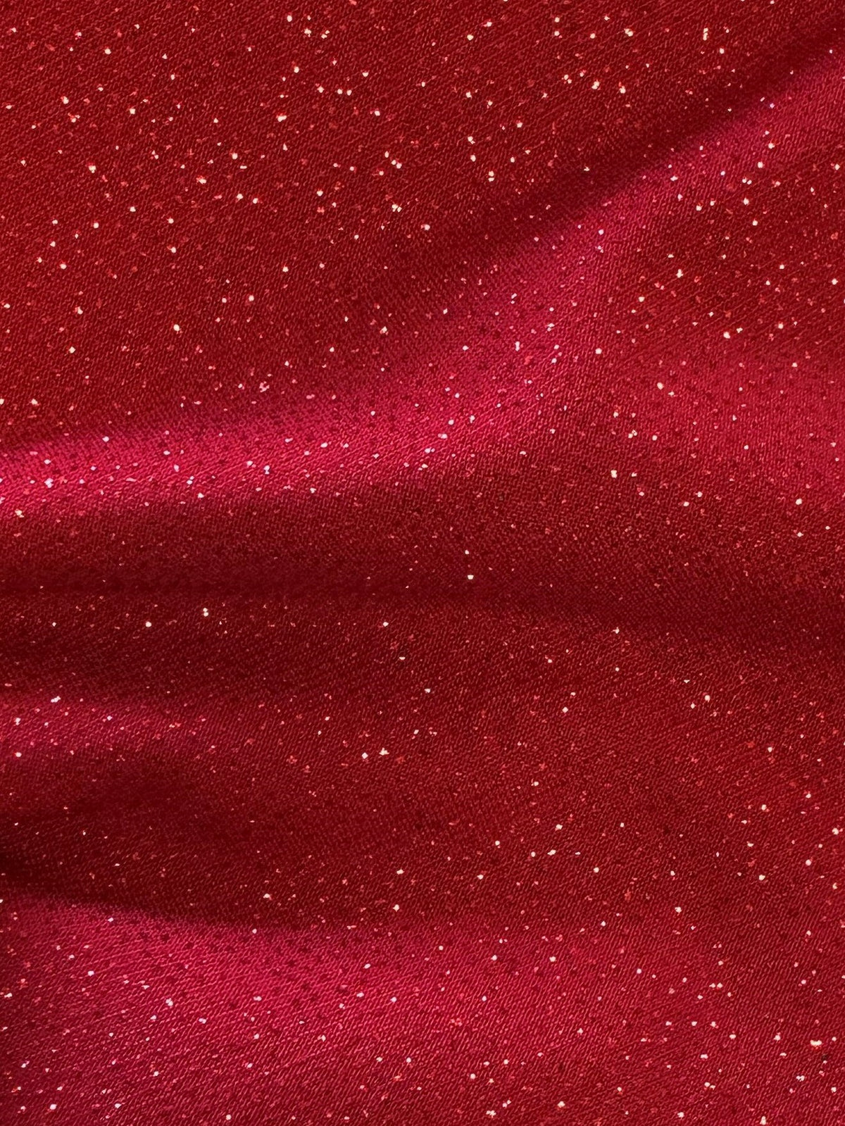 Roter Glitzer-Jerseystoff – Dazzle