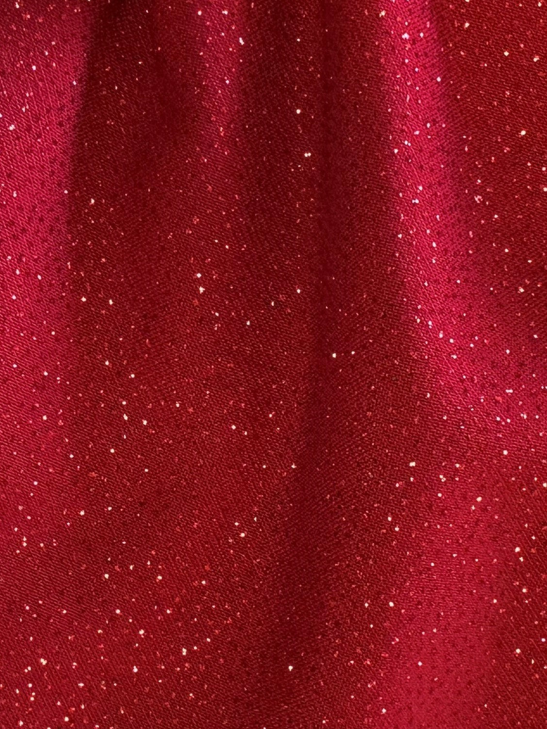 Roter Glitzer-Jerseystoff – Dazzle