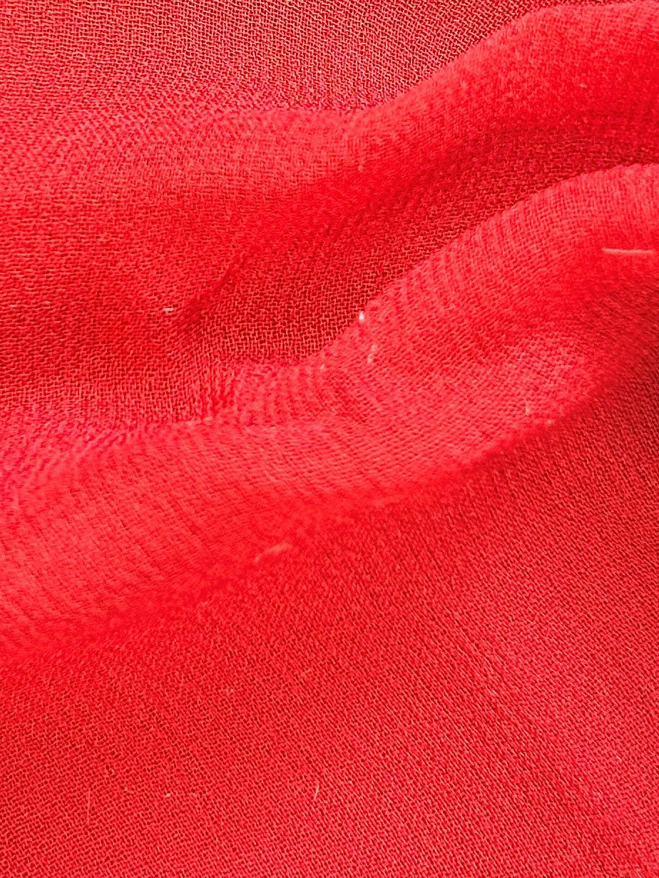 Roter Seiden-Georgette – Schimmer