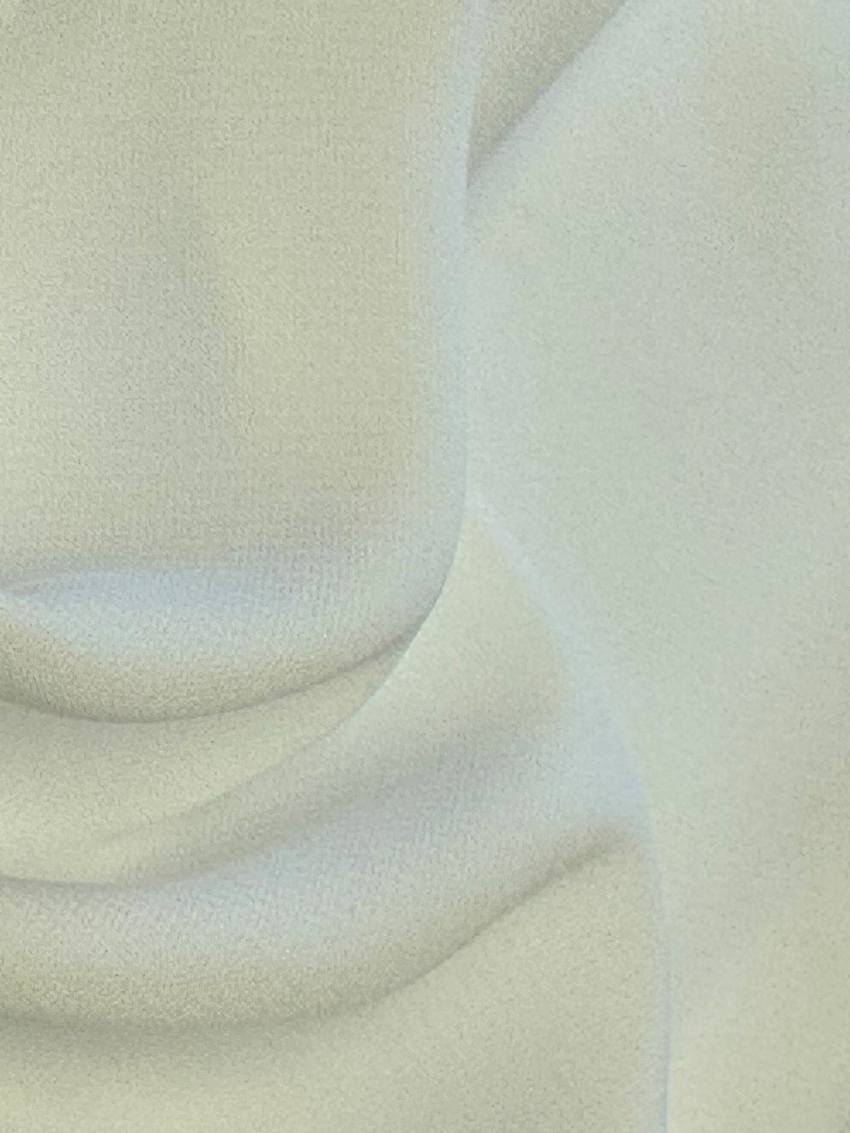 Elfenbeinfarbener Öko-Polyester-Crêpe de Chine – Reform