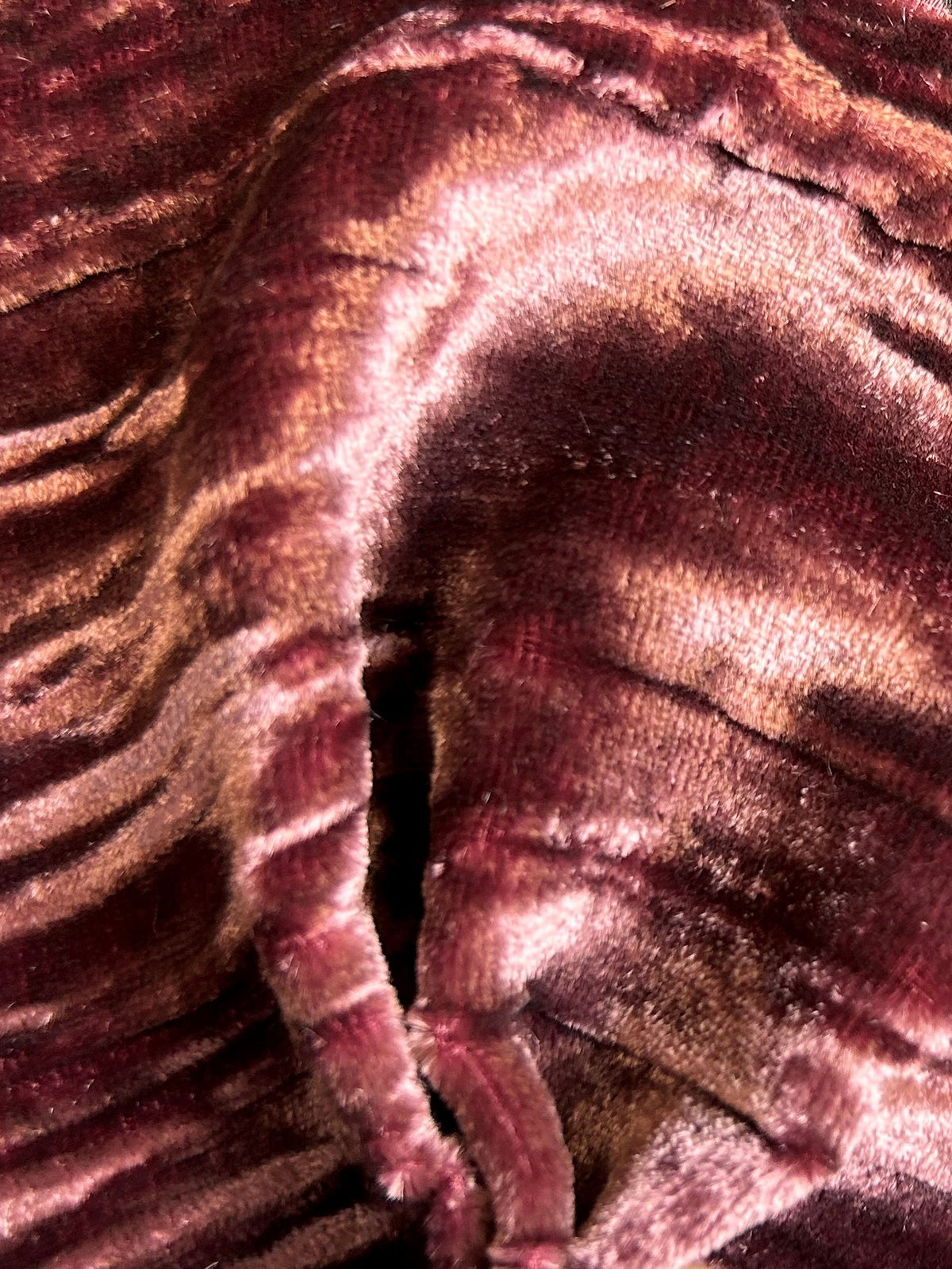 Palisander Seidensamt - Ruffle