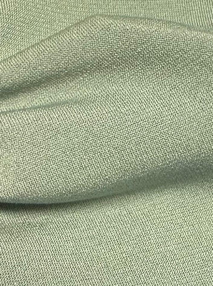 Salbeigrüner Polyester-Stretch-Jersey - Ritual
