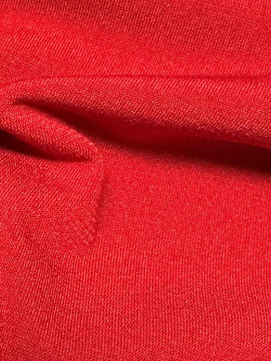 Scharlachroter Polyester-Stretch-Jersey – Ritual