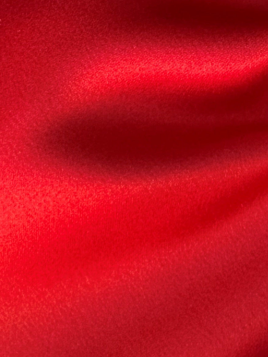 Scharlachroter Polyestersatin - Mystique