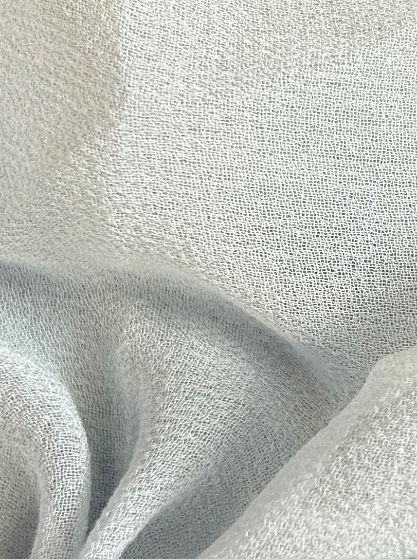Himmelblauer Seiden-Georgette – Schimmer