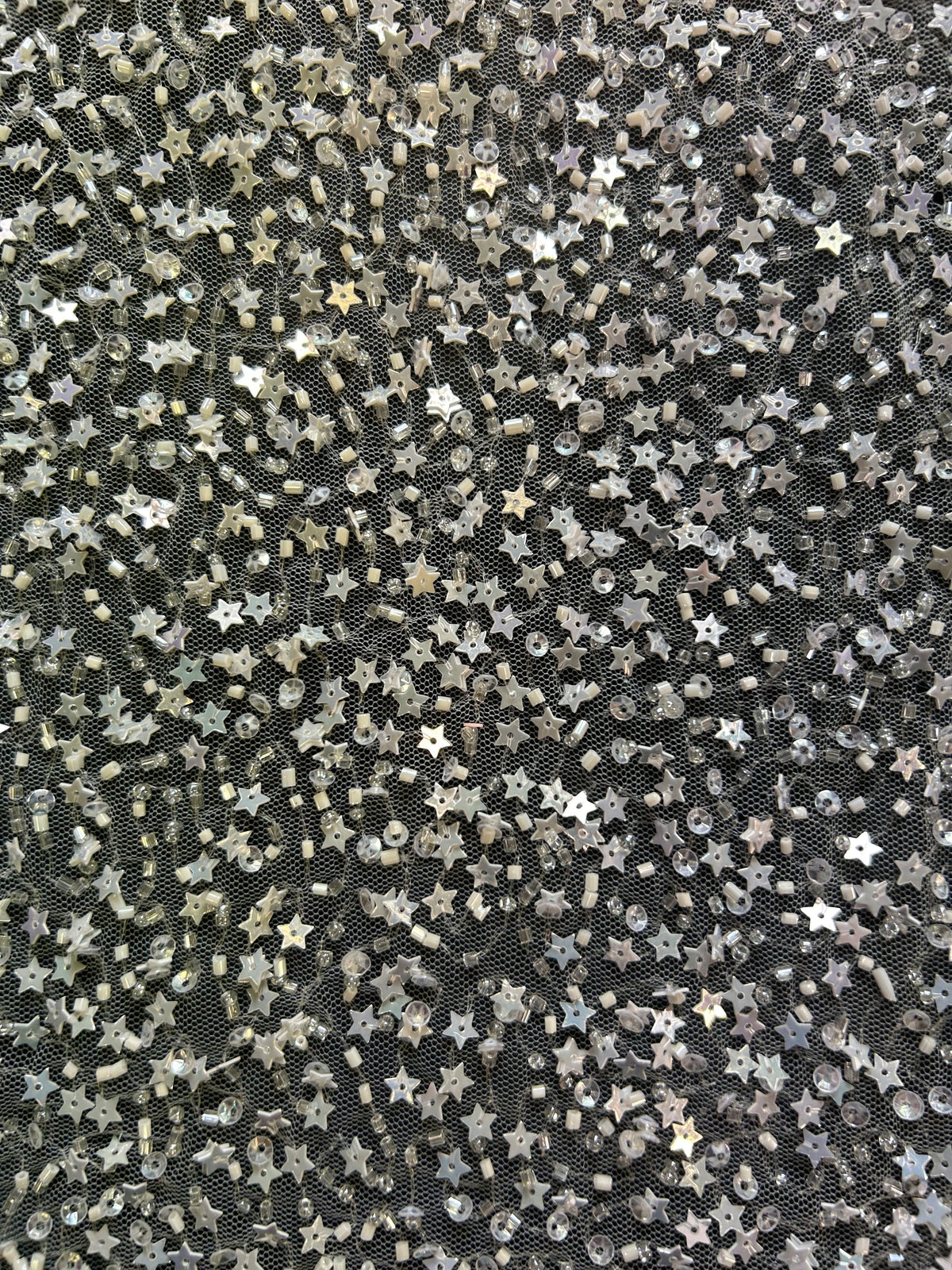 Elfenbeinfarbene Paillettenspitze – Sprinkle