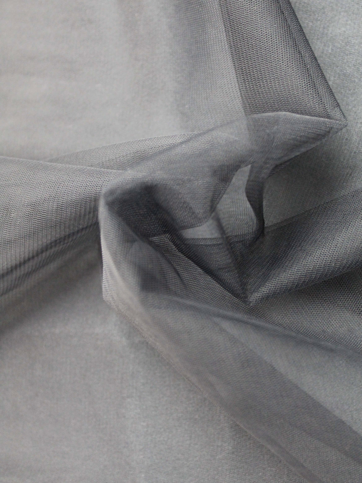 Schwarzer Stretch-Tüll - TU0003