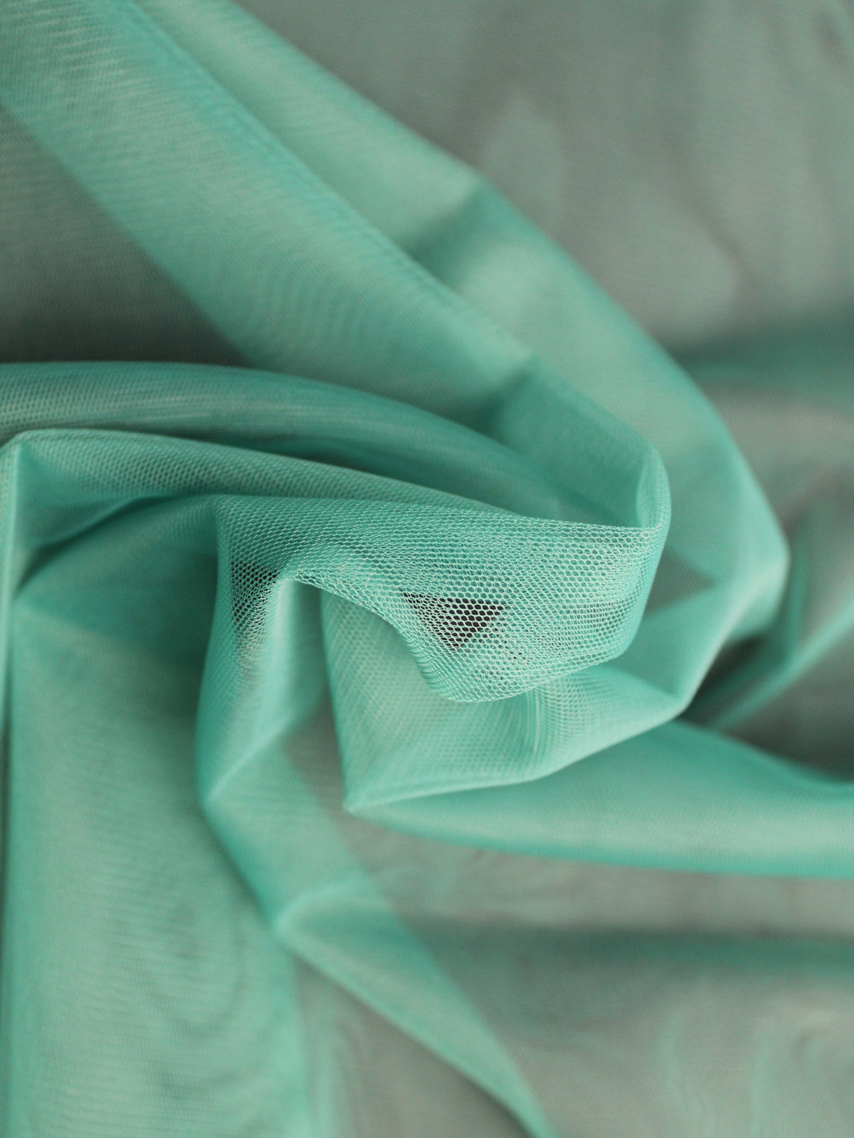 Grüner Stretch-Tüll - TU0003