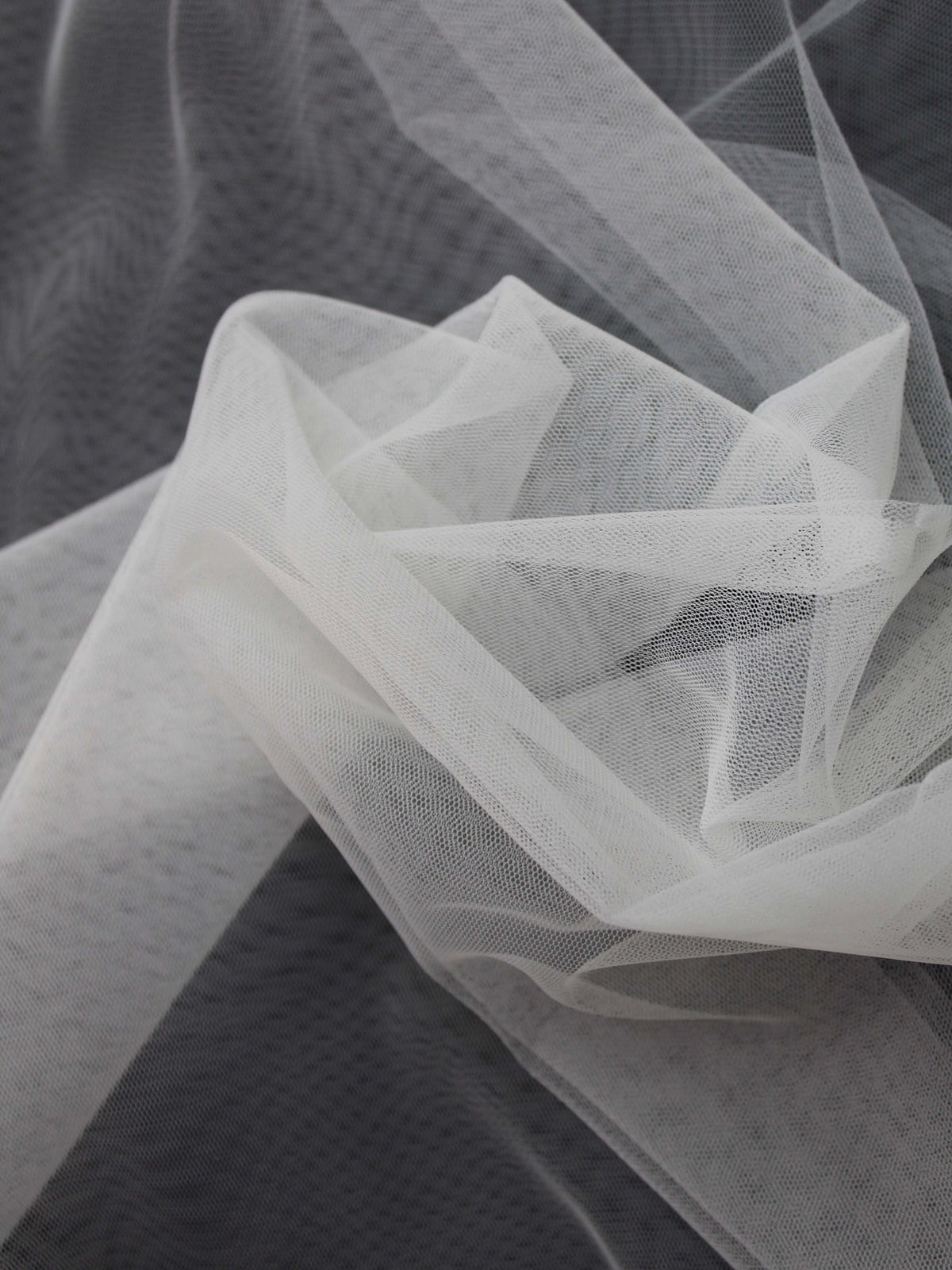 Standard Elfenbein Stretch-Tüll - TU0003