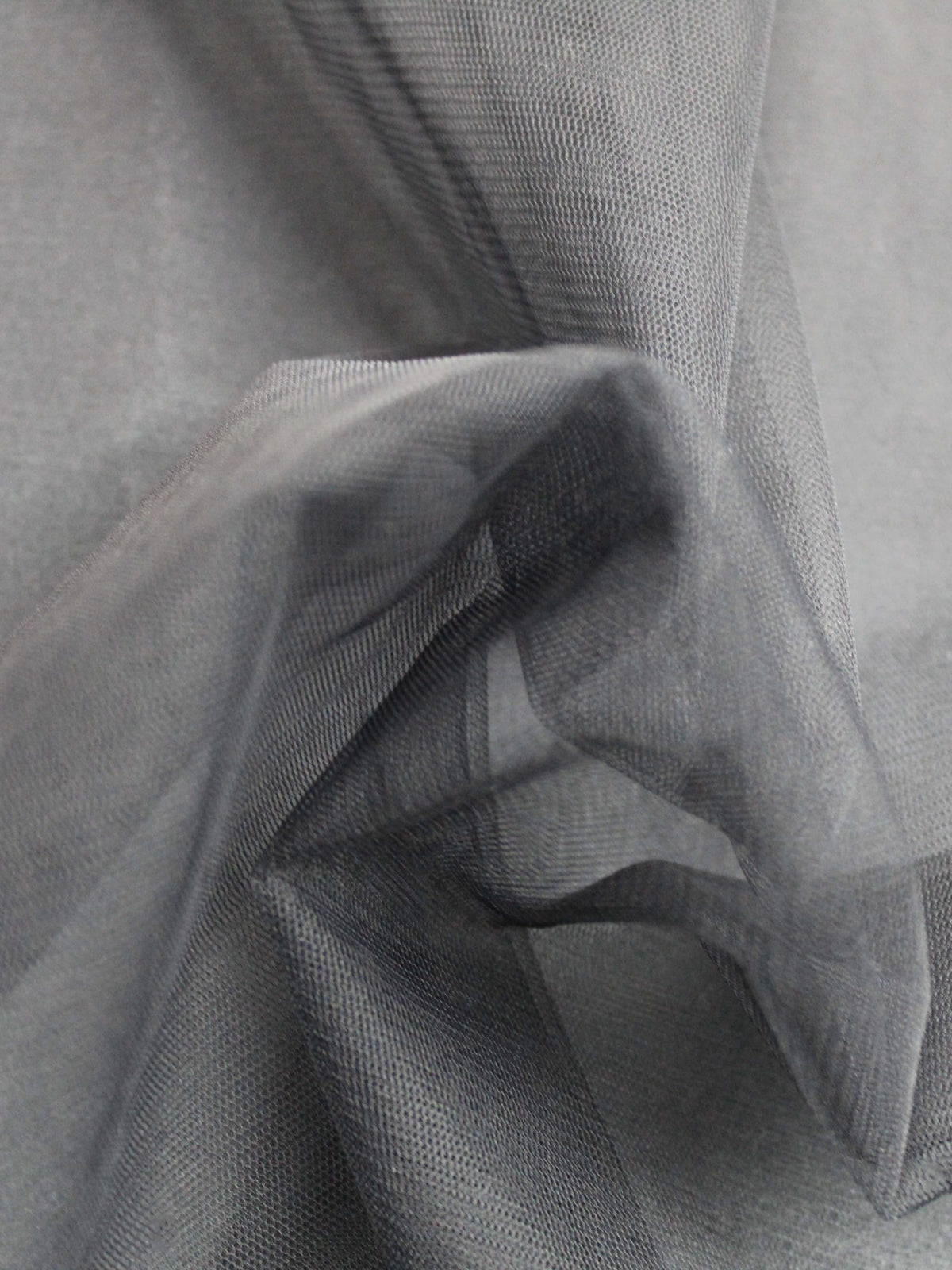 Schwarzer Stretch-Tüll - TU0003