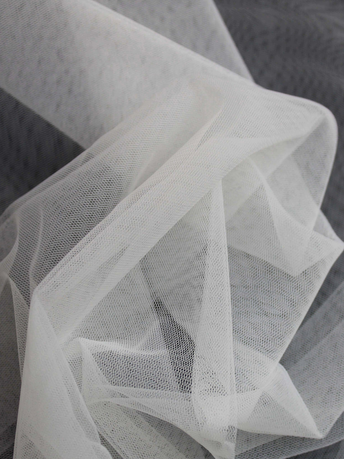 Standard Elfenbein Stretch-Tüll - TU0003