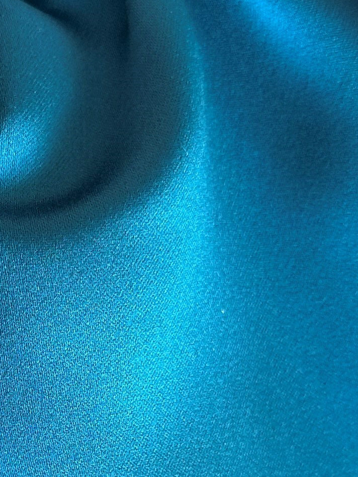 Petrol Polyester Satin - Mystique