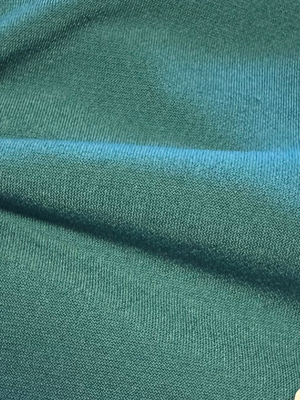 Türkisfarbener Polyester-Stretch-Jersey – Ritual