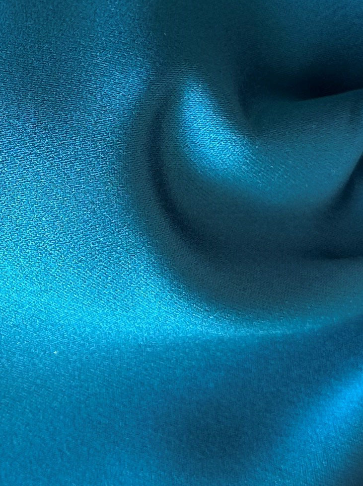 Petrol Polyester Satin - Mystique