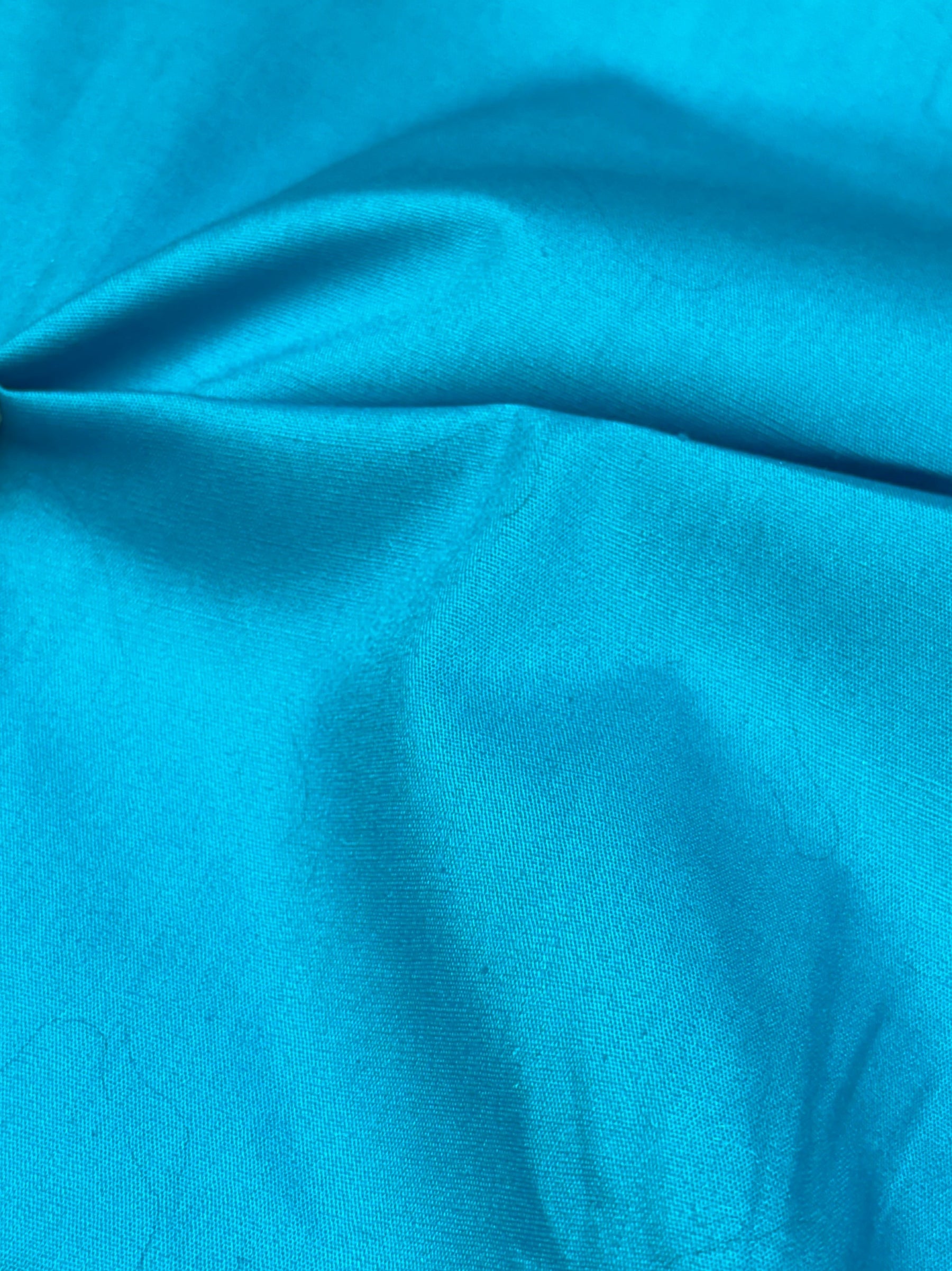 Turquoise Cotton Poplin