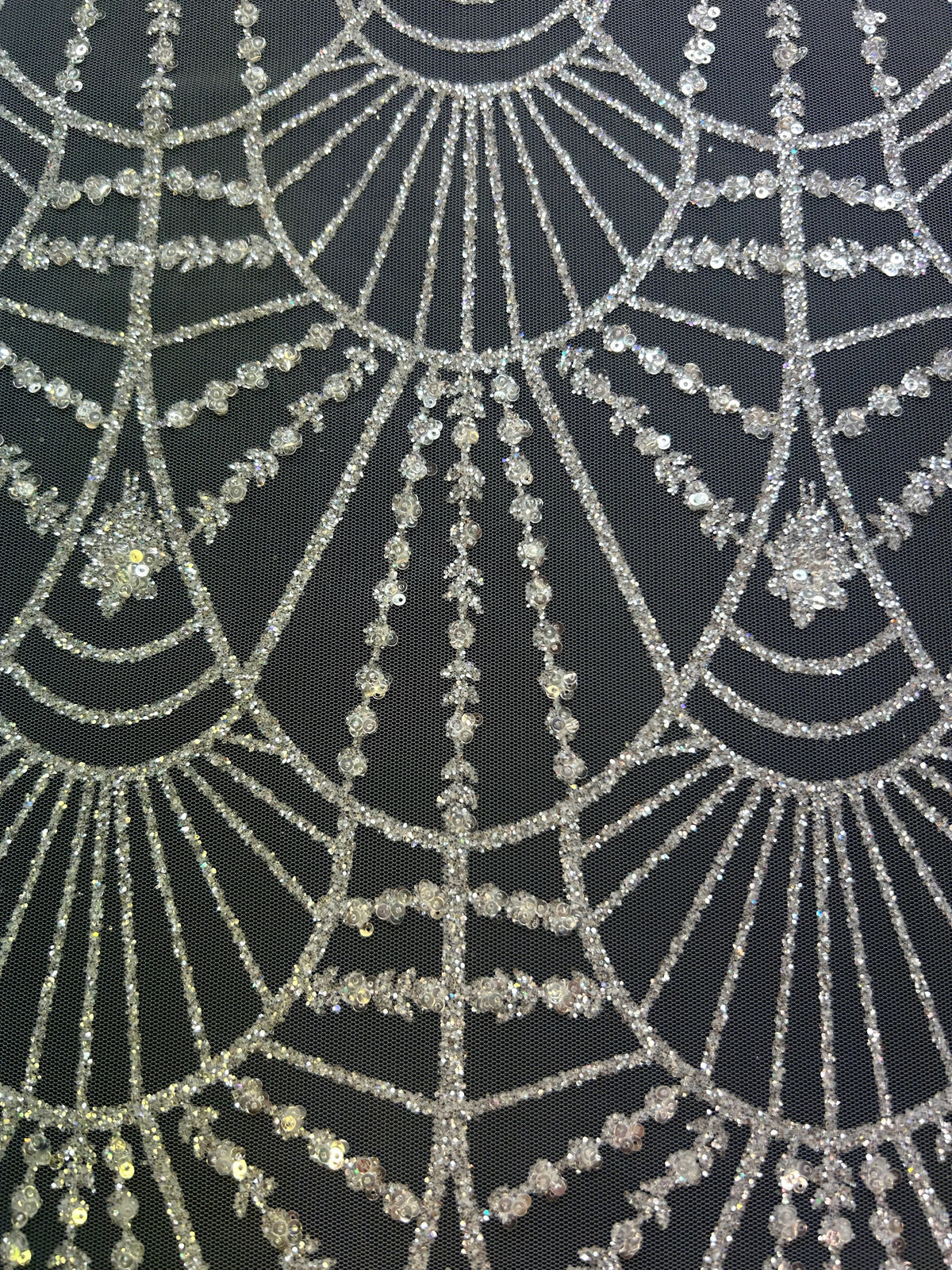 Elfenbeinfarbene Glitzerspitze – Whisper