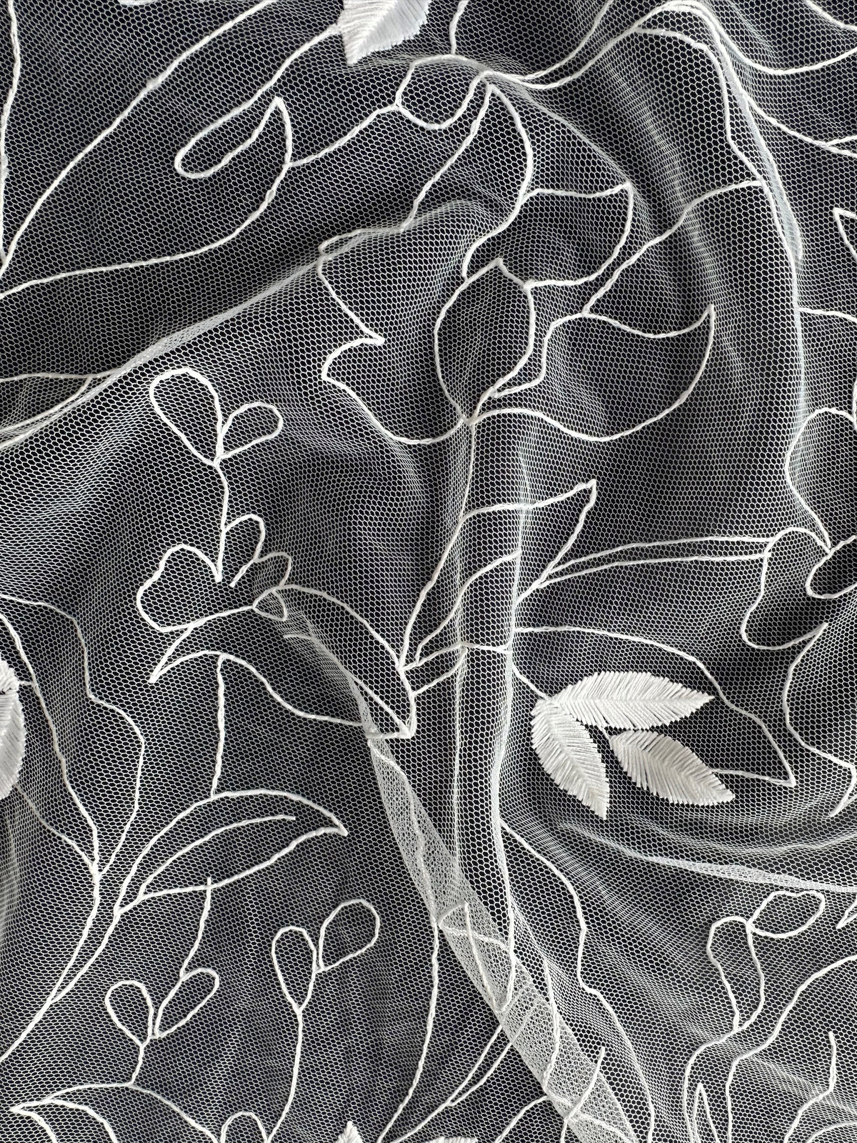 Elfenbeinfarbene bestickte Spitze - Winslett