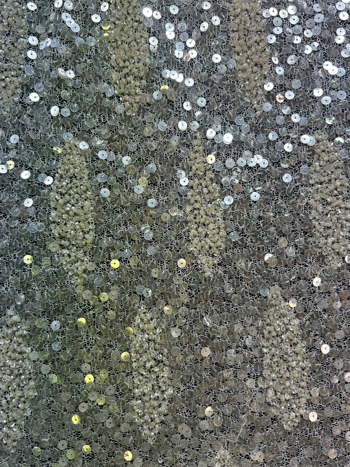 Elfenbeinfarbene Paillettenspitze – Zaheera