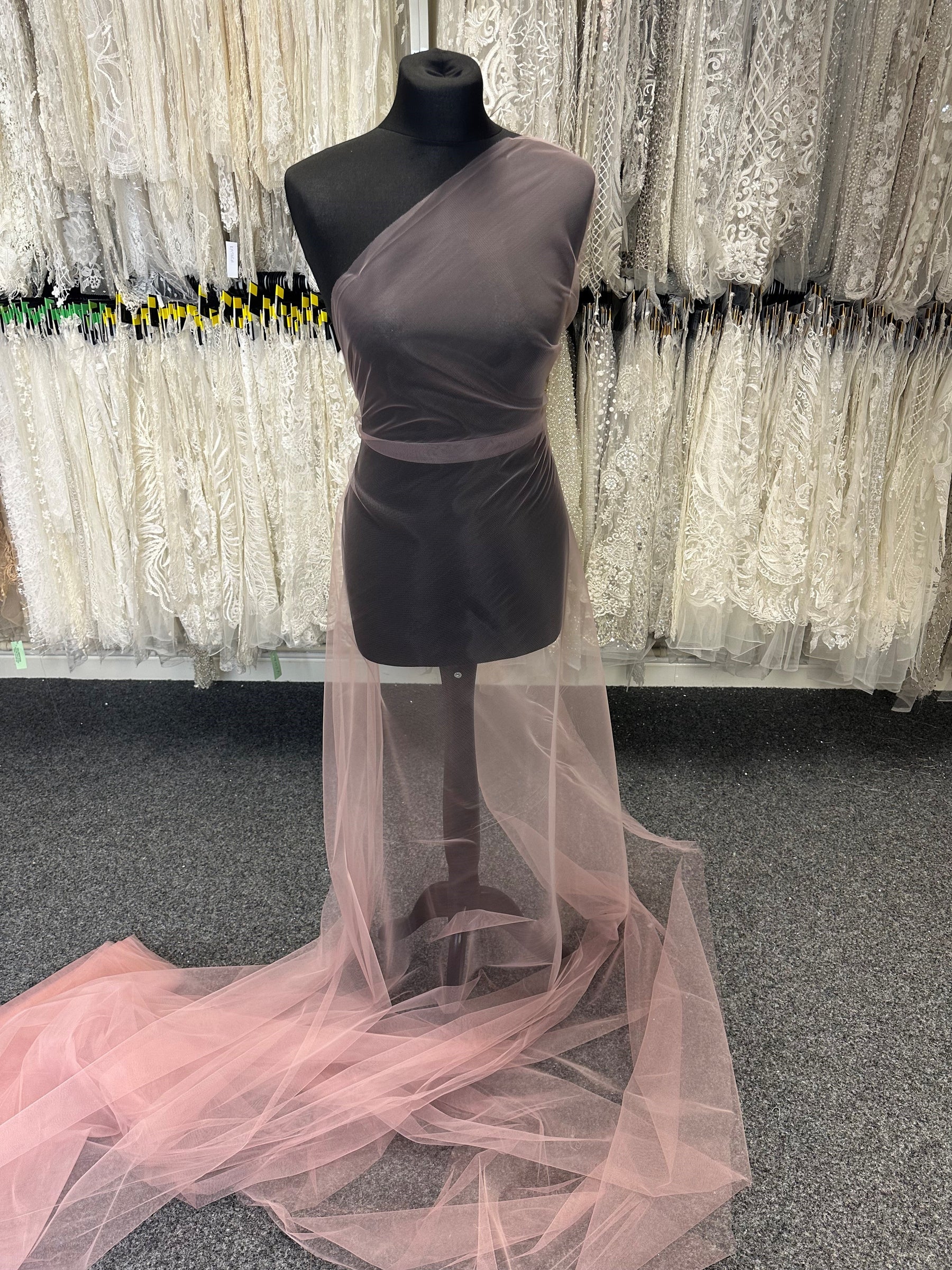 Weicher Stretch-Tüll in Rose - Impetus