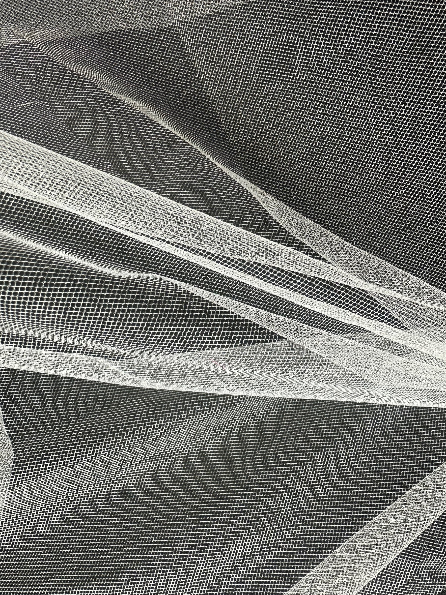 Weißer Schleiertüll - Sparkle