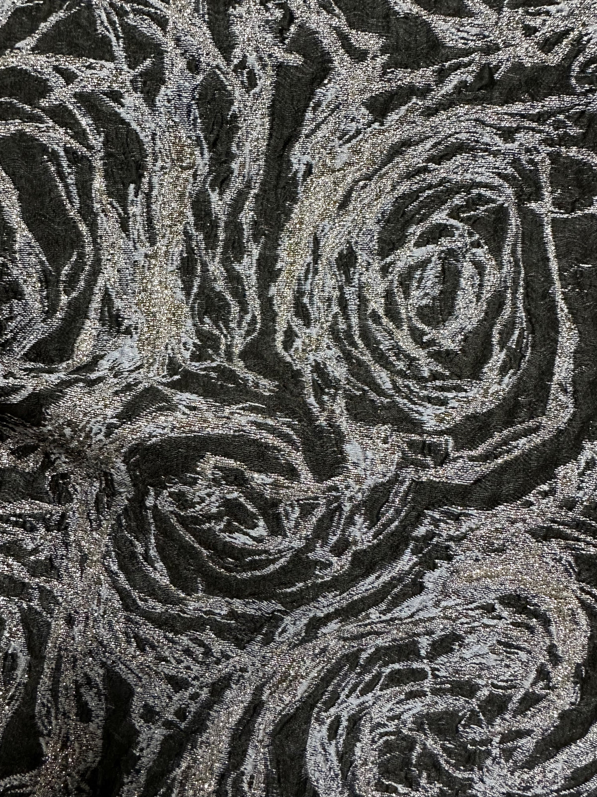 Blauer Jacquard-Blumenbrokat - Hijack