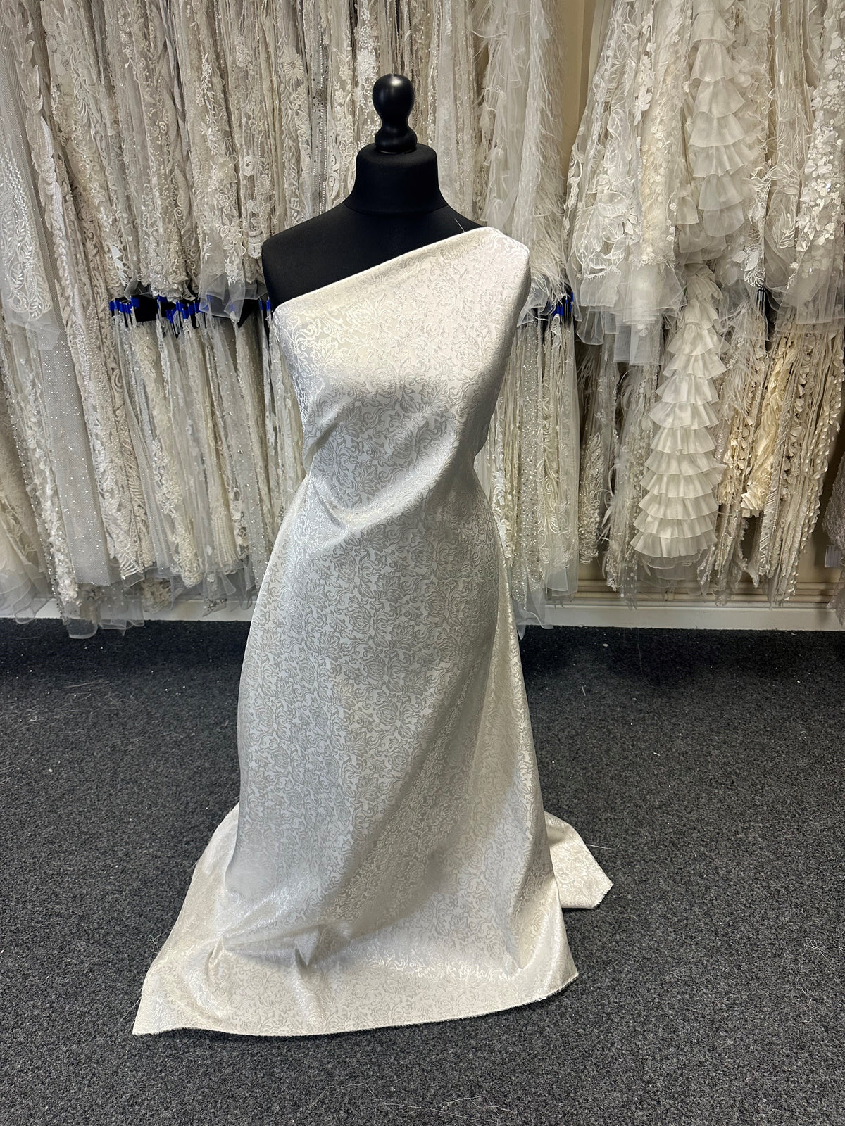 Elfenbeinfarbener Jacquard-Brokat - Yorkshire