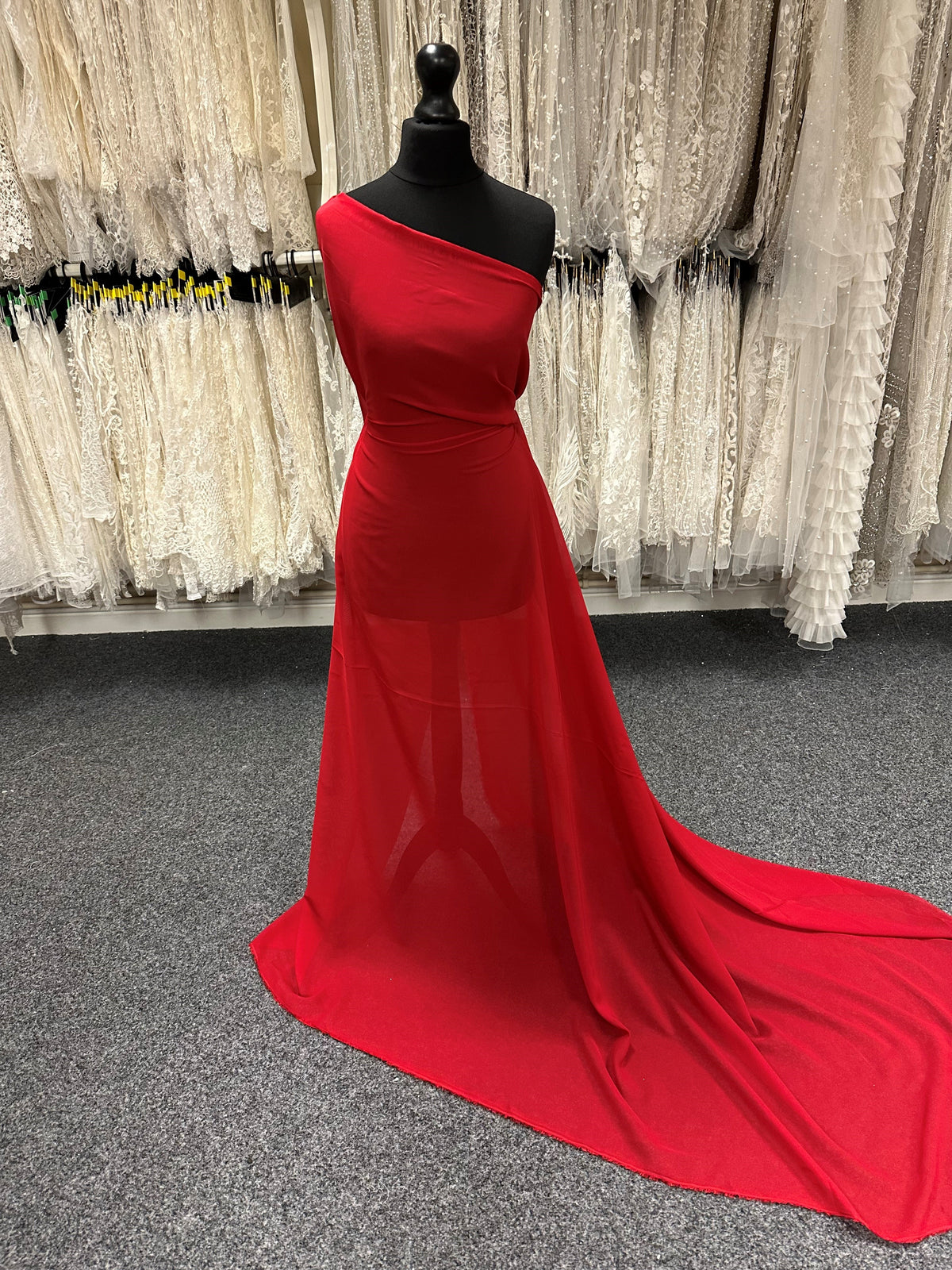 Roter Polyester-Chiffon - Benevolence