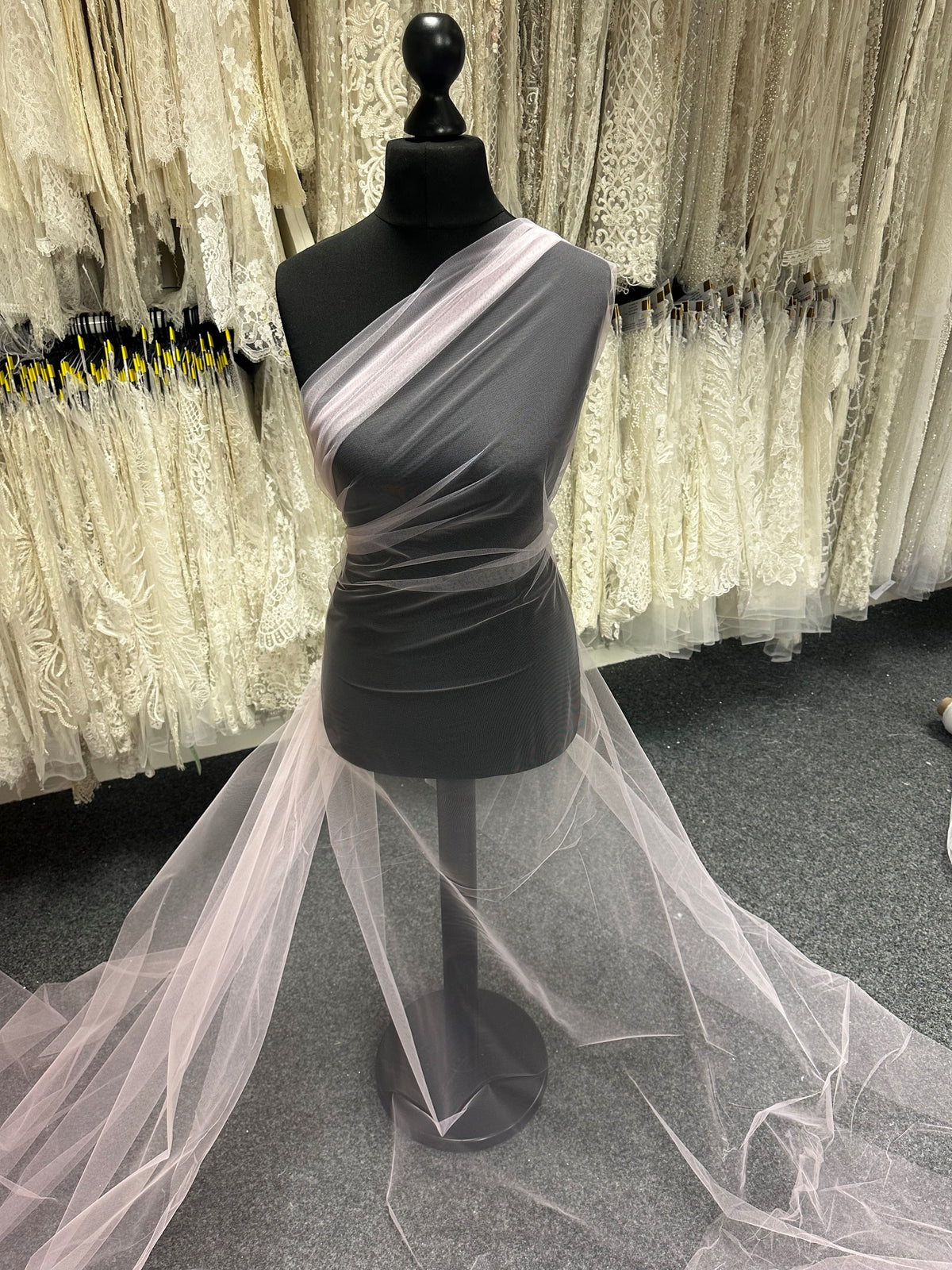 Rosa Öko-Tüll für Schleier – Tease