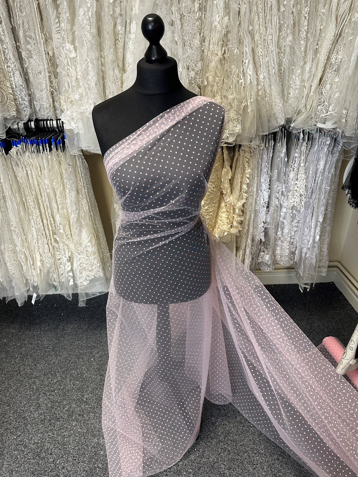 Rosa Flocktüll - Fiesta