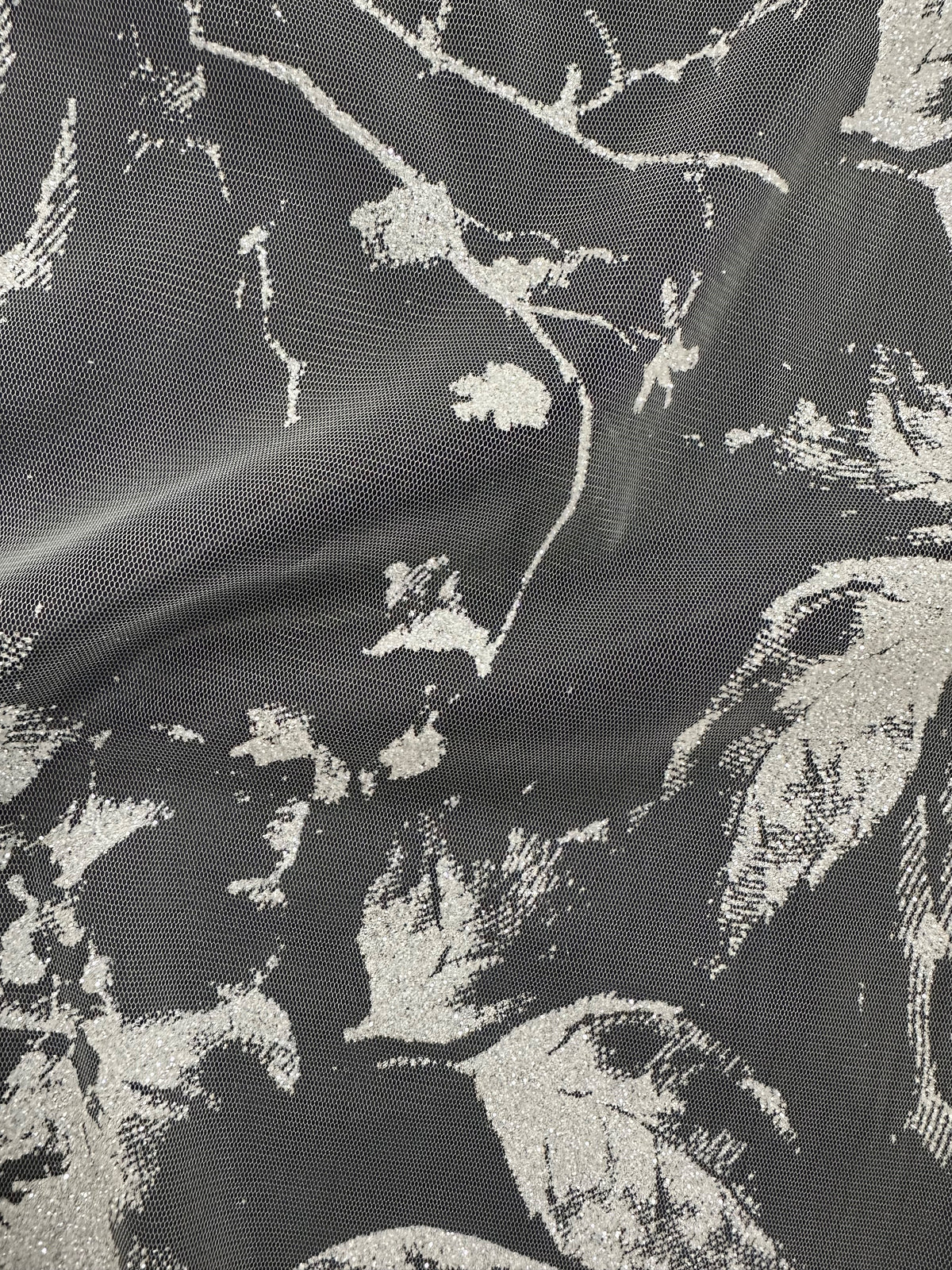 Elfenbeinfarbene Glitzerspitze - Needle (CF Nicola)