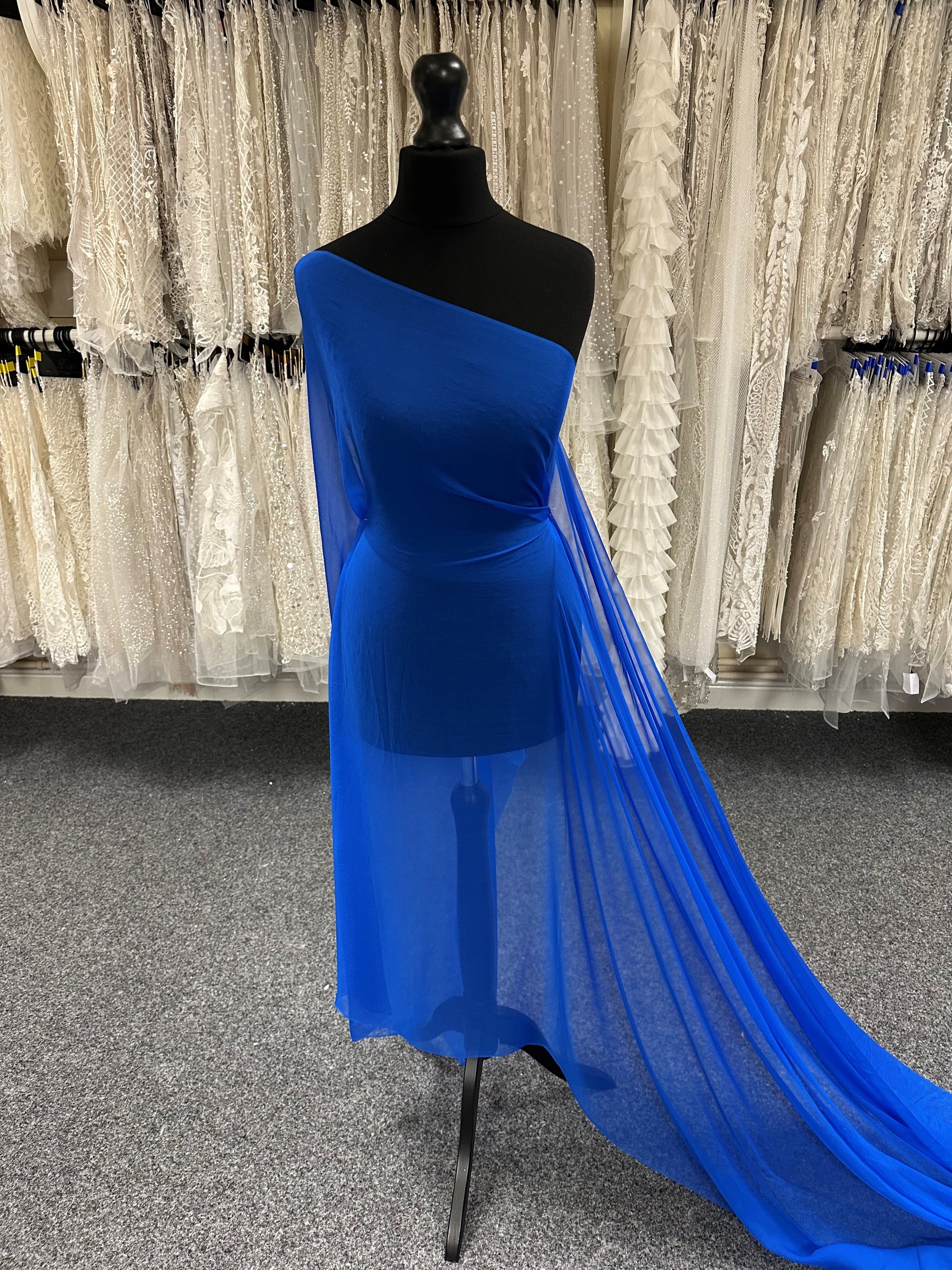 Königsblauer Seidenchiffon – Tempest