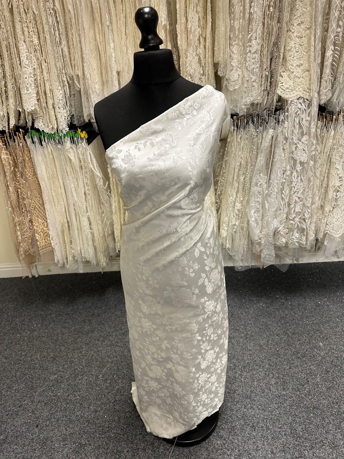 Elfenbeinfarbener Jacquard-Brokat – Norfolk