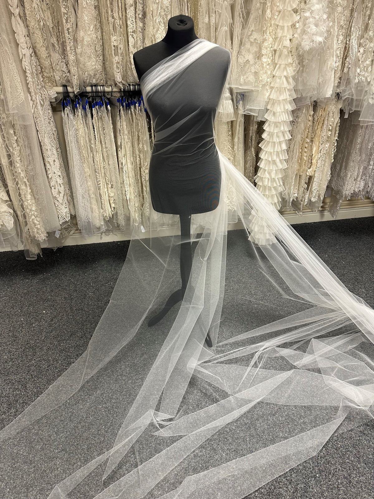 Seidenweißer Öko-Tüll für Schleier – Mellow