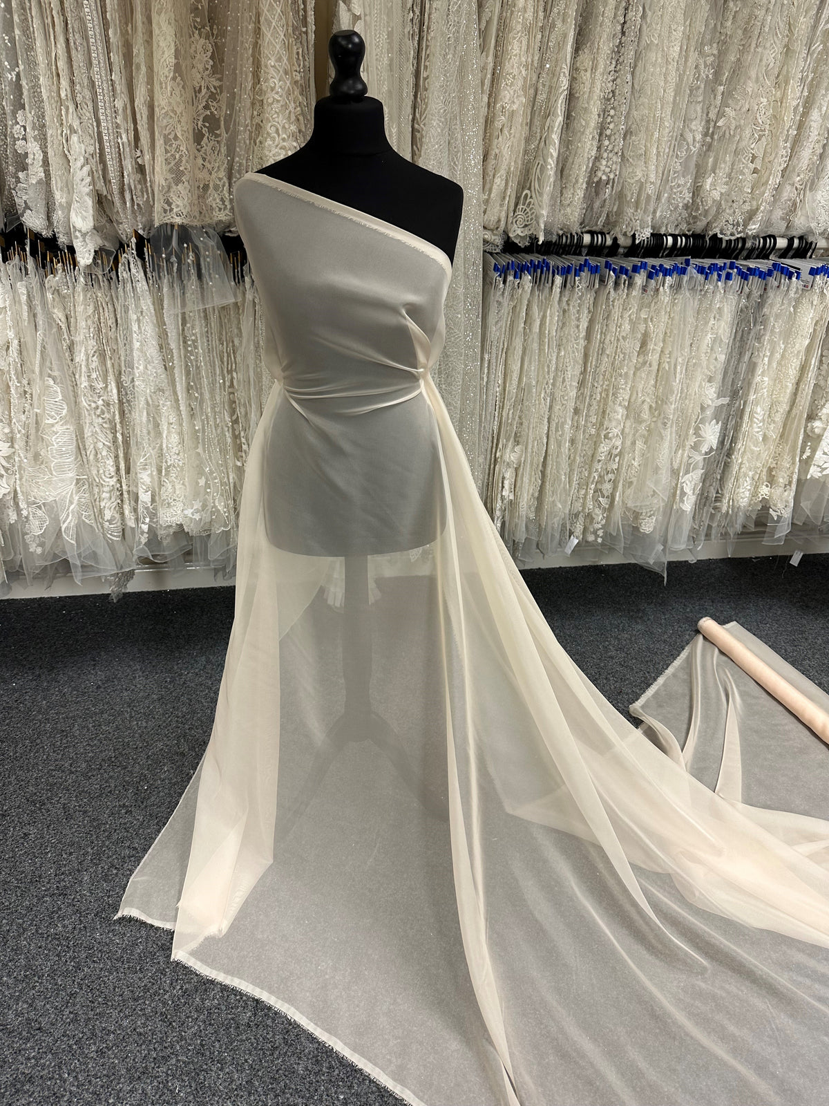 Champagner-Polyester-Chiffon – Honesty